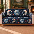 Earthrise Helmet Duets Sofa Cover, Space Decor, Gift for Young Space Fans