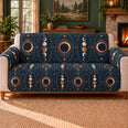 Eclipse Phase Ovals Sofa Cover, Celestial Decor, Gift for Stargazers