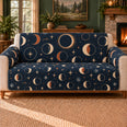 Eclipse Ring Repeat Sofa Cover, Celestial Decor, Gift for Eclipse Enthusiasts