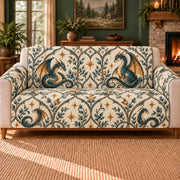 Ember Tail Lattice sofa cover on a beige sofa