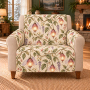 Fairy Lantern Vine sofa cover on a beige armchair