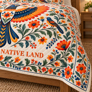 Diamond quilting and floral print detail