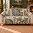 Fossil Fern Slate Tiles Sofa Cover, Fossil Decor, Gift for Fossil Collectors