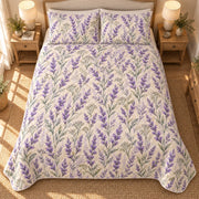 AI-generated 04-overhead view of French Lavender Fields diamond quilt set