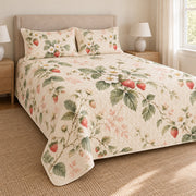 Strawberry blossom quilt set left angle