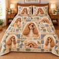 Cocker Spaniel Heritage Patchwork Quilt Set