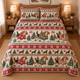 Beagle Cozy Christmas Sweater Quilt Set