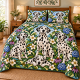 Dalmatian Garden Stained Glass Quilt Set