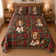 Beagle Heritage Tartan Christmas Quilt Set