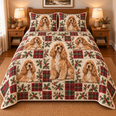 Cocker Spaniel Heritage Tartan Christmas Quilt Set