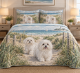 Maltese Coastal Morning Quilt Set