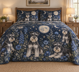 Schnauzer Celestial Night Quilt Set