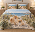 Pomeranian Coastal Morning Quilt Set