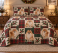 Pomeranian Heritage Tartan Christmas Quilt Set