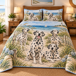 Dalmatian Coastal Morning Quilt Set