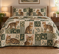 Bengal Cat Heritage Patchwork Quilt Set