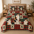 Calico Cat Heritage Tartan Christmas Quilt Set
