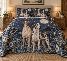Great Dane Celestial Night Quilt Set
