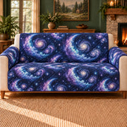 Galaxy Crescent Clusters sofa cover on a beige sofa