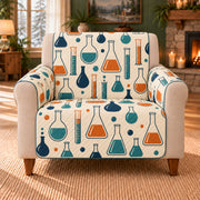Glassware Silhouette Scatter sofa cover on a beige armchair