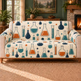 Glassware Silhouette Scatter Sofa Cover, Science Decor, Gift for Chemistry Lovers
