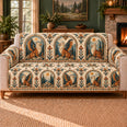 Griffin Arch Cameos Sofa Cover, Mythical Decor, Gift for Griffin Lovers