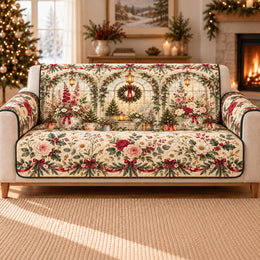 Cottage Garden Sofa Cover, Christmas Conservatory, Gift for Garden Lovers