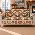 Woodland Wildlife Sofa Cover, Christmas Lodge Portraits, Gift for Nature Lovers