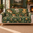 Mushroom Sofa Cover, Botanical Field Studies, Gift for Foraging Lovers