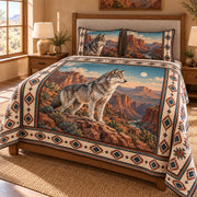 Wolf Canyon quilt set – angled view