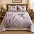 Hummingbird Lavender Field Quilt Set