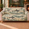 Ichthyosaur Current Bands Sofa Cover, Fossil Decor, Gift for Fossil Collectors