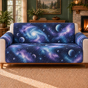 Interstellar Pebble Field sofa cover on a beige sofa