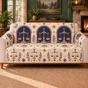 Libra Balance Arcade sofa cover on a beige sofa