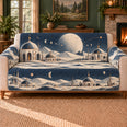 Lunar Dome Frieze Sofa Cover, Space Station Decor, Gift for Sci-Fi Worldbuilders