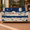 Lunar Habitat Row Sofa Cover, Space Decor, Gift for Young Space Fans