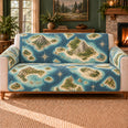 Map Island Mosaic Sofa Cover, Map Decor, Gift for Geography Lovers