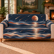 Meteor Water Bands sofa cover on a beige sofa