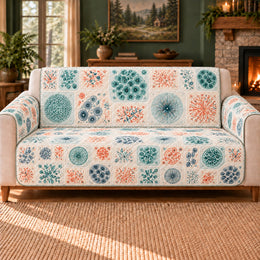 Micro Atlas Soft Tiles Sofa Cover, Biology Decor, Gift for Biology Lovers