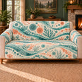 Microalgae Current Bands Sofa Cover, Biology Decor, Gift for Biology Lovers