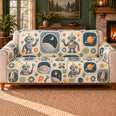 Moon Workshop Tiles Sofa Cover, Technology Decor, Gift for Robot Fans