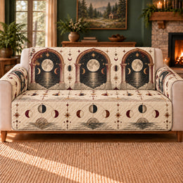 Moonwater Arch Ripples Sofa Cover, Gothic Decor, Gift for Gothic Art Lovers