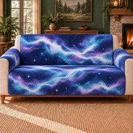 Nebula Current Bands Sofa Cover, Galaxy Decor, Gift for Cosmic Art Lovers