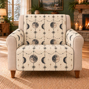 Night Phase Garlands sofa cover on a beige armchair