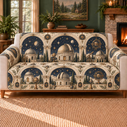 Observatory Dome Arches Sofa Cover, Astronomy Decor, Gift for Astronomers