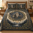 Odin Raven Quilt Bedding Set, Norse Mythology Bedroom Decor, Gift for Viking Lovers