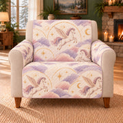 Pegasus Cloud Arches sofa cover on a beige armchair