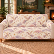 Pegasus Cloud Arches sofa cover on a beige sofa