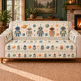 Planetarium Robot Rows Sofa Cover, Technology Decor, Gift for Robot Fans