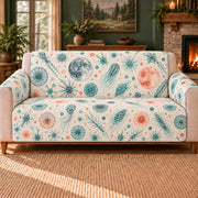Plankton Moon Dots sofa cover on a beige sofa